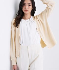 INDIVI / インディヴィ カーディガン・ボレロ | Vネック ストレッチカーディガン