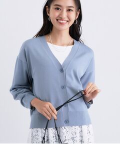 INDIVI / インディヴィ カーディガン・ボレロ | Vネック ストレッチカーディガン