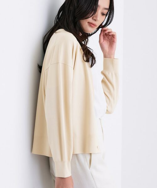 INDIVI / インディヴィ カーディガン・ボレロ | Vネック ストレッチカーディガン | 詳細10