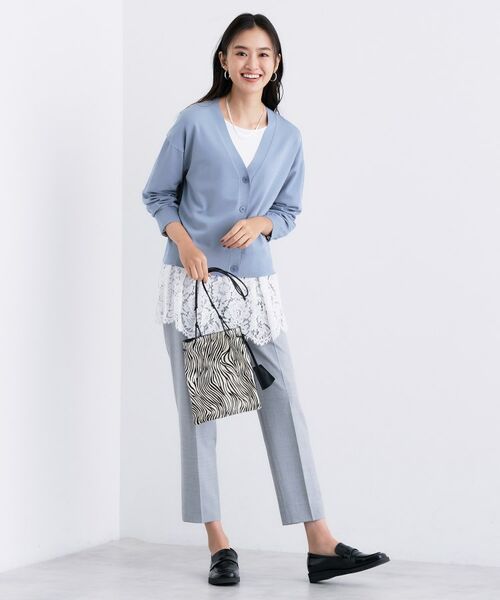 INDIVI / インディヴィ カーディガン・ボレロ | Vネック ストレッチカーディガン | 詳細16