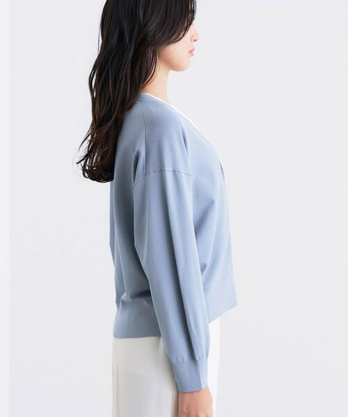 INDIVI / インディヴィ カーディガン・ボレロ | Vネック ストレッチカーディガン | 詳細19