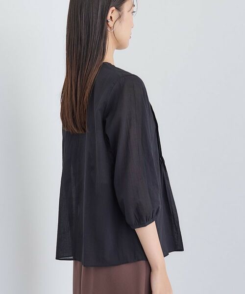 INDIVI / インディヴィ シャツ・ブラウス | 【コットン100％】タックシアーブラウス | 詳細19