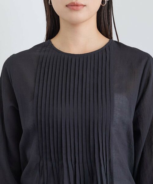 INDIVI / インディヴィ シャツ・ブラウス | 【コットン100％】タックシアーブラウス | 詳細21