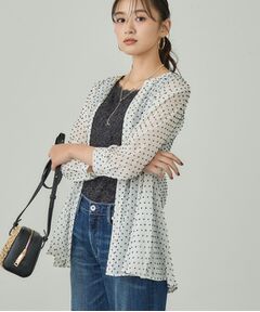 INDIVI / インディヴィ シャツ・ブラウス | シアードット切り替えブラウス