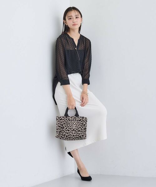 INDIVI / インディヴィ シャツ・ブラウス | シアードット切り替えブラウス | 詳細12