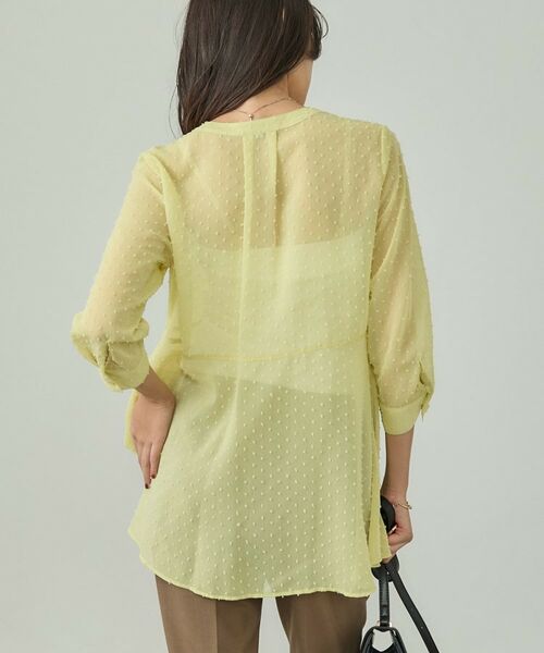 INDIVI / インディヴィ シャツ・ブラウス | シアードット切り替えブラウス | 詳細15