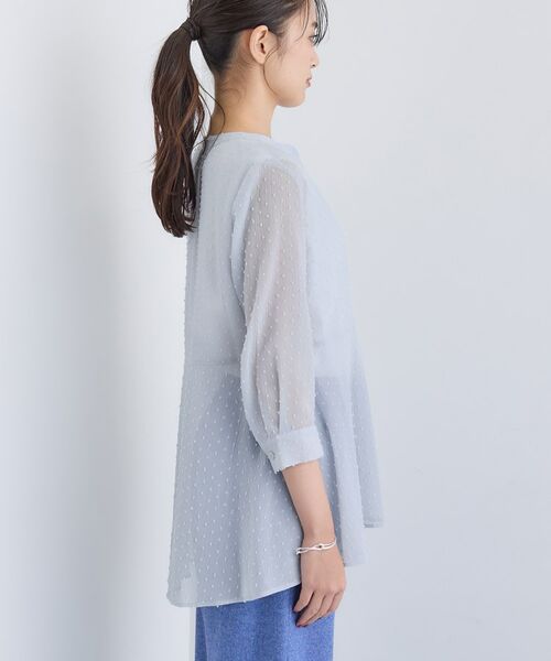 INDIVI / インディヴィ シャツ・ブラウス | シアードット切り替えブラウス | 詳細19