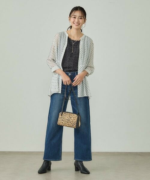 INDIVI / インディヴィ シャツ・ブラウス | シアードット切り替えブラウス | 詳細4