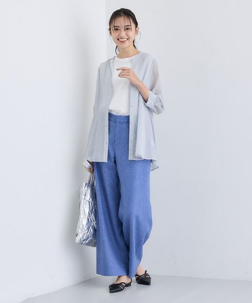 INDIVI / インディヴィ シャツ・ブラウス | シアードット切り替えブラウス | 詳細8