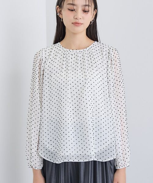 INDIVI / インディヴィ シャツ・ブラウス | 【袖コンシャス】シアードットブラウス | 詳細18