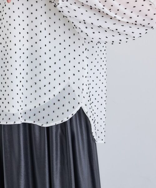 INDIVI / インディヴィ シャツ・ブラウス | 【袖コンシャス】シアードットブラウス | 詳細24