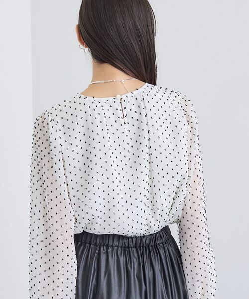 INDIVI / インディヴィ シャツ・ブラウス | 【袖コンシャス】シアードットブラウス | 詳細3