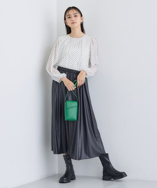 INDIVI / インディヴィ シャツ・ブラウス | 【袖コンシャス】シアードットブラウス | 詳細4