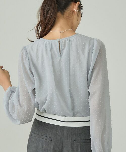 INDIVI / インディヴィ シャツ・ブラウス | 【袖コンシャス】シアードットブラウス | 詳細7