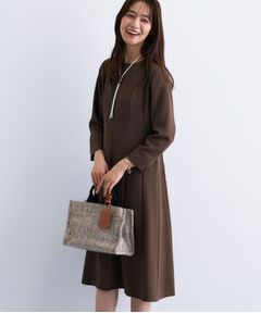 INDIVI / インディヴィ ミニ丈・ひざ丈ワンピース | 【洗える／UVケア】ジョーゼットフレアワンピース