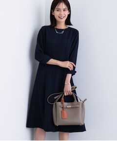 INDIVI / インディヴィ ミニ丈・ひざ丈ワンピース | 【洗える／UVケア】ジョーゼットフレアワンピース