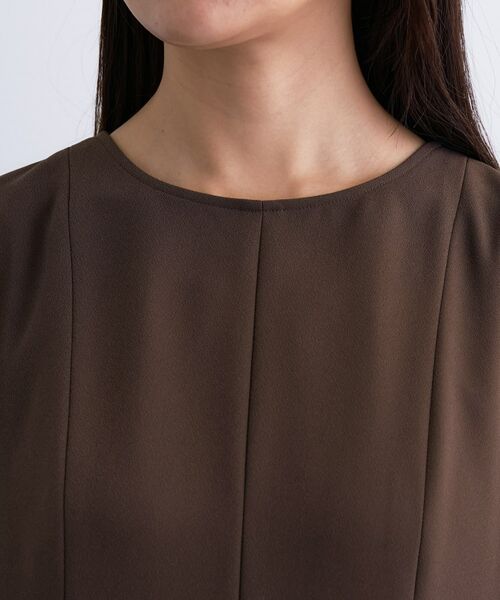 INDIVI / インディヴィ ミニ丈・ひざ丈ワンピース | 【洗える／UVケア】ジョーゼットフレアワンピース | 詳細13