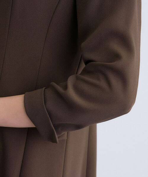 INDIVI / インディヴィ ミニ丈・ひざ丈ワンピース | 【洗える／UVケア】ジョーゼットフレアワンピース | 詳細16