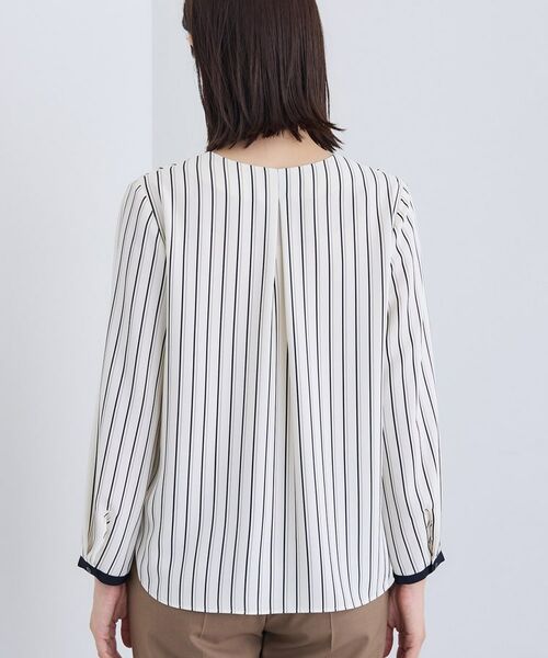 INDIVI / インディヴィ シャツ・ブラウス | 【通勤/イージーケア】Vネック ジョーゼットブラウス | 詳細11