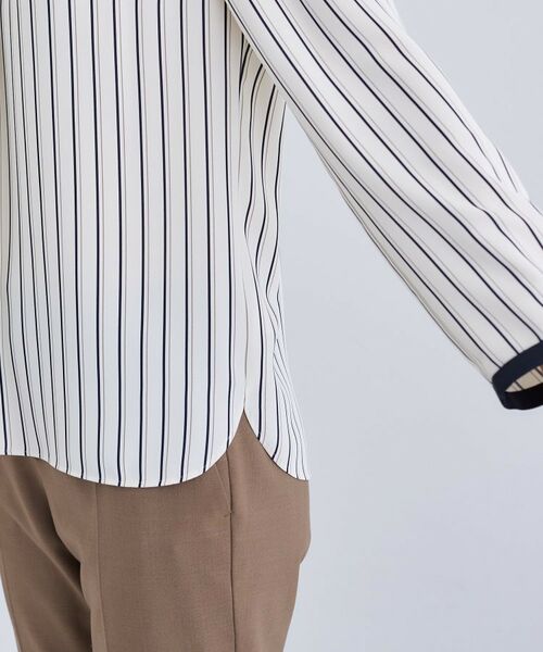 INDIVI / インディヴィ シャツ・ブラウス | 【通勤/イージーケア】Vネック ジョーゼットブラウス | 詳細14