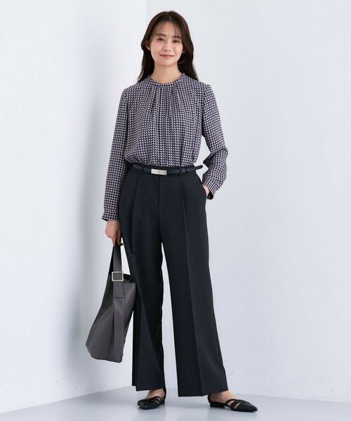 INDIVI / インディヴィ シャツ・ブラウス | 【通勤/オフィス】タックジョーゼットブラウス | 詳細12