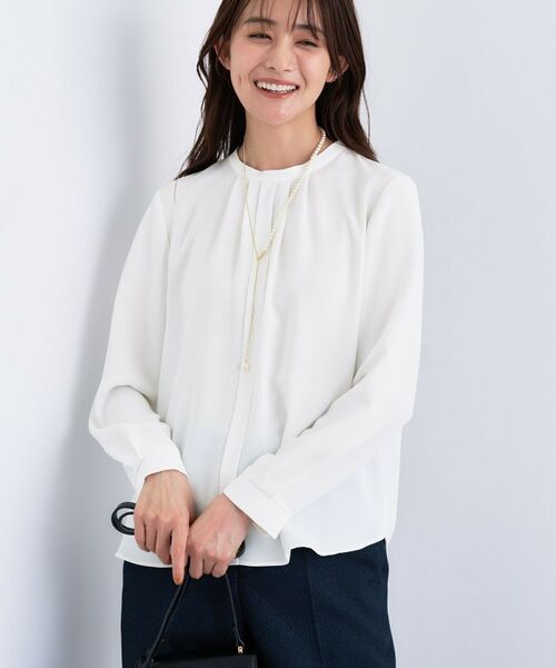 INDIVI / インディヴィ シャツ・ブラウス | 【通勤/オフィス】タックジョーゼットブラウス | 詳細2