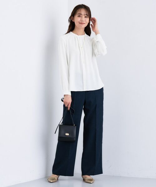 INDIVI / インディヴィ シャツ・ブラウス | 【通勤/オフィス】タックジョーゼットブラウス | 詳細3