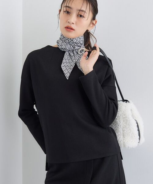 INDIVI / インディヴィ カットソー | 【SETUP可能／洗える／UVケア】ライトジャージ ボトルネックトップス | 詳細10