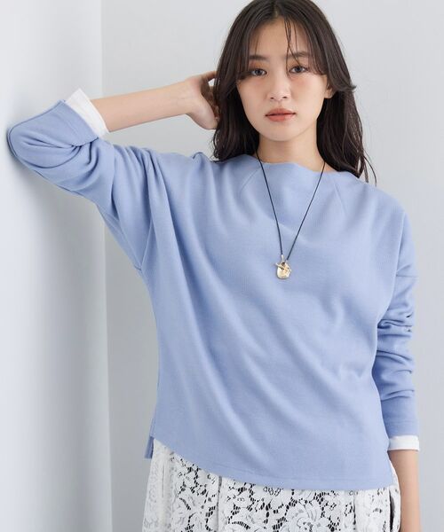 INDIVI / インディヴィ カットソー | 【SETUP可能／洗える／UVケア】ライトジャージ ボトルネックトップス | 詳細14