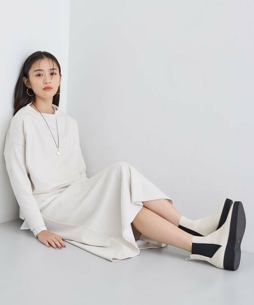 INDIVI / インディヴィ カットソー | 【SETUP可能／洗える／UVケア】ライトジャージ ボトルネックトップス | 詳細3