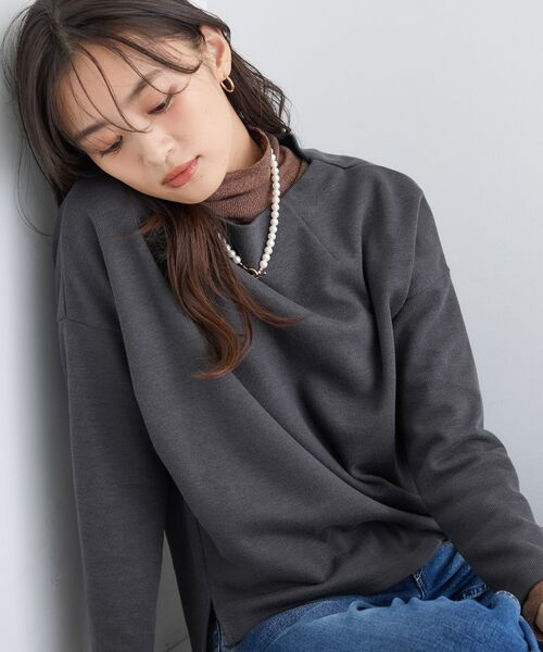 INDIVI / インディヴィ カットソー | 【SETUP可能／洗える／UVケア】ライトジャージ ボトルネックトップス | 詳細6