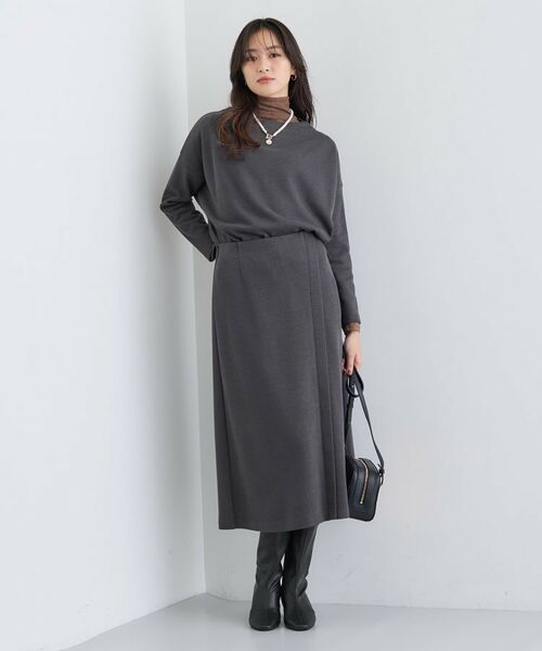 INDIVI / インディヴィ カットソー | 【SETUP可能／洗える／UVケア】ライトジャージ ボトルネックトップス | 詳細8