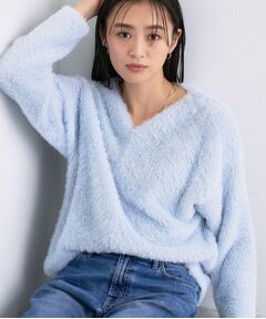 INDIVI / インディヴィ カットソー | 【洗える】エアリーシャギートップス