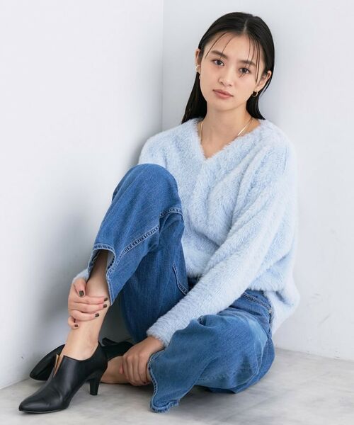 INDIVI / インディヴィ カットソー | 【洗える】エアリーシャギートップス | 詳細11