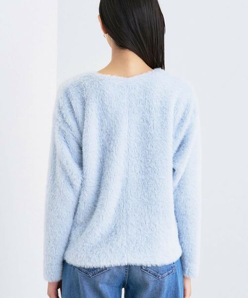 INDIVI / インディヴィ カットソー | 【洗える】エアリーシャギートップス | 詳細16