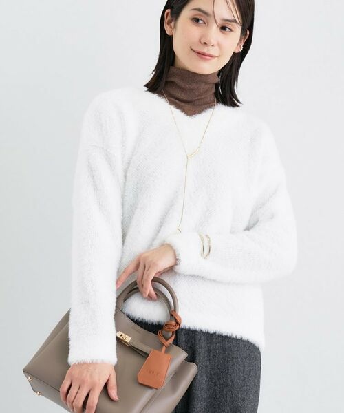 INDIVI / インディヴィ カットソー | 【洗える】エアリーシャギートップス | 詳細2