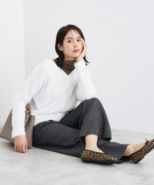 INDIVI / インディヴィ カットソー | 【洗える】エアリーシャギートップス | 詳細3