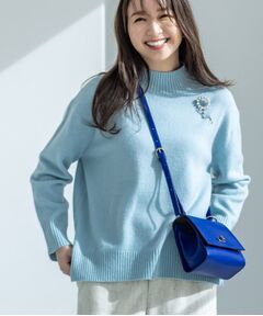 INDIVI / インディヴィ ニット・セーター | 【冬ニット人気NO．1！／カシミヤ混】ミドルゲージハイネックニット