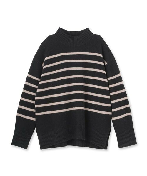 INDIVI / インディヴィ ニット・セーター | 【冬ニット人気NO.1!/カシミヤ混】ミドルゲージハイネックニット | 詳細1