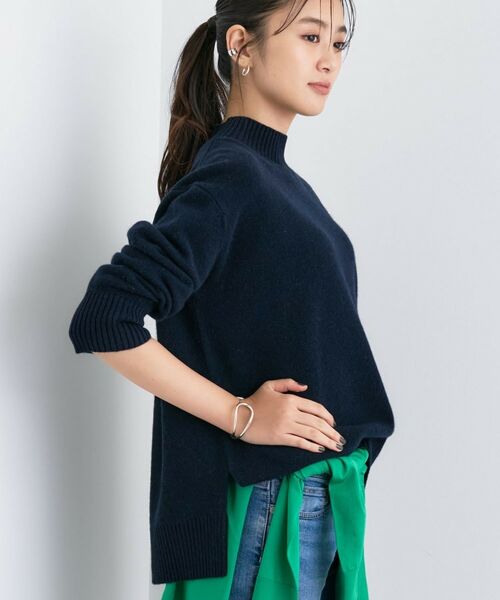 INDIVI / インディヴィ ニット・セーター | 【冬ニット人気NO.1!/カシミヤ混】ミドルゲージハイネックニット | 詳細14