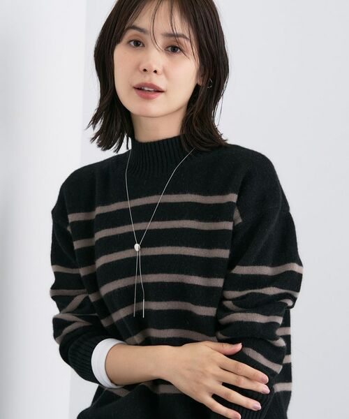 INDIVI / インディヴィ ニット・セーター | 【冬ニット人気NO.1!/カシミヤ混】ミドルゲージハイネックニット | 詳細18
