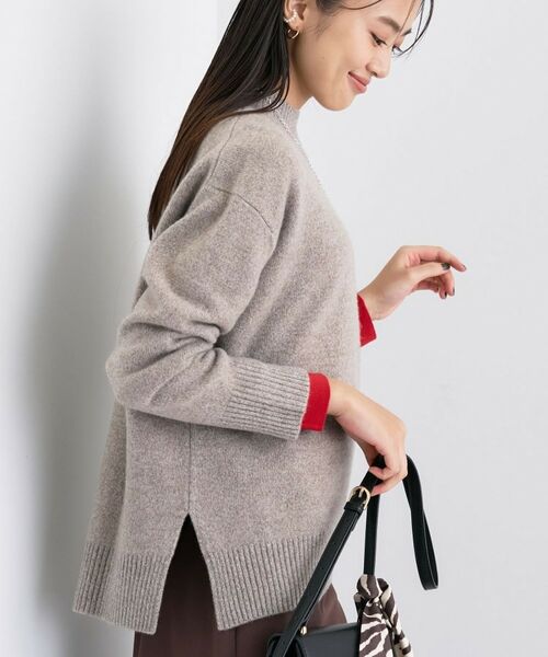 INDIVI / インディヴィ ニット・セーター | 【冬ニット人気NO.1!/カシミヤ混】ミドルゲージハイネックニット | 詳細27