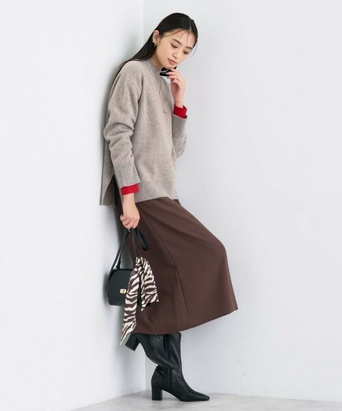 INDIVI / インディヴィ ニット・セーター | 【冬ニット人気NO.1!/カシミヤ混】ミドルゲージハイネックニット | 詳細28