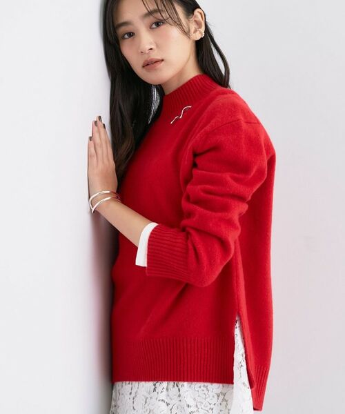 INDIVI / インディヴィ ニット・セーター | 【冬ニット人気NO.1!/カシミヤ混】ミドルゲージハイネックニット | 詳細6