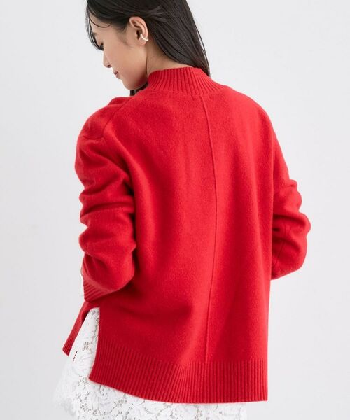 INDIVI / インディヴィ ニット・セーター | 【冬ニット人気NO.1!/カシミヤ混】ミドルゲージハイネックニット | 詳細7