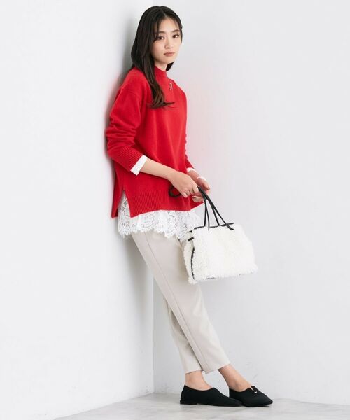 INDIVI / インディヴィ ニット・セーター | 【冬ニット人気NO.1!/カシミヤ混】ミドルゲージハイネックニット | 詳細8