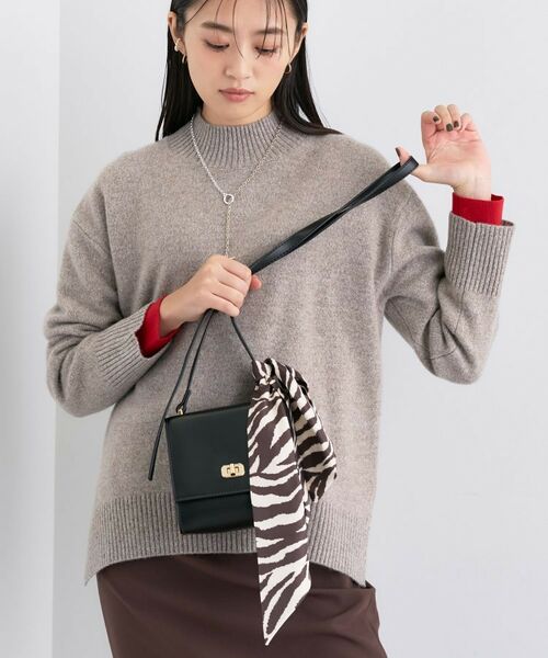 INDIVI / インディヴィ ニット・セーター | 【冬ニット人気NO.1!/カシミヤ混】ミドルゲージハイネックニット(トープ(454))