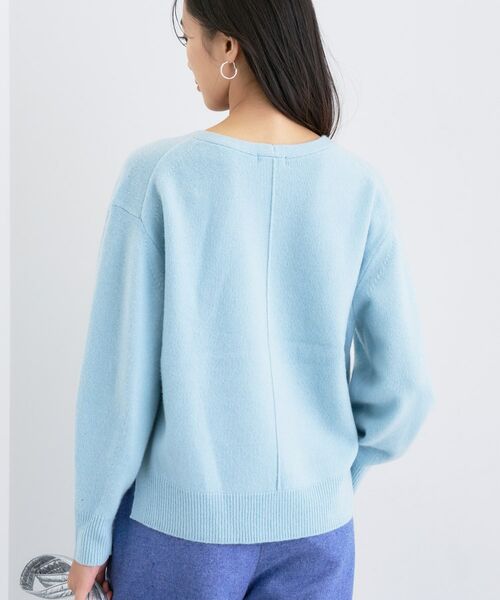 INDIVI / インディヴィ ニット・セーター | 【洗える／カシミヤ混】ミドルゲージVネックニット | 詳細10