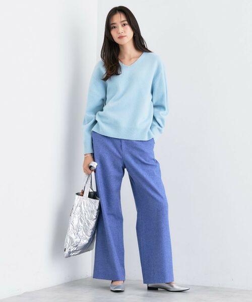 INDIVI / インディヴィ ニット・セーター | 【洗える／カシミヤ混】ミドルゲージVネックニット | 詳細11