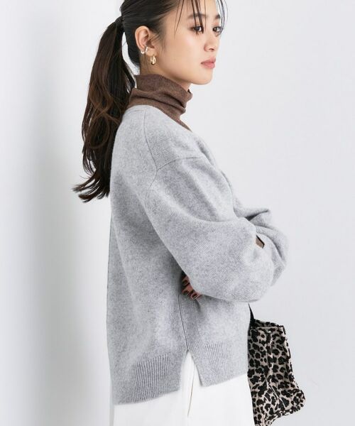 INDIVI / インディヴィ ニット・セーター | 【洗える／カシミヤ混】ミドルゲージVネックニット | 詳細19